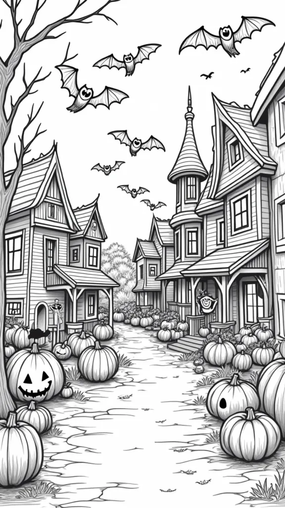 halloweentown coloring pages